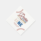 Rookie van het Jaar Honkbal 1e Verjaardagsfeest Servet (Hoek)
