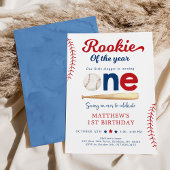 Rookie van het Jaar Honkbal Eerste Verjaardag Kaart