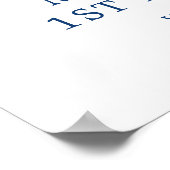 Rookie van het Jaar Honkbal Eerste Verjaardag Welk Poster (Hoek)