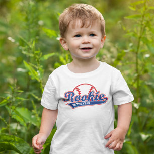 Rookie van het jaar honkbal kinder shirts