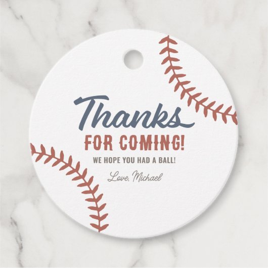 Rookie van het Jaar Honkbal Verjaardagsfeest Bedankjes Labels (Voorkant)