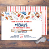 Rookie van het Jaar Honkbal Verjaardagsfeest Kaart