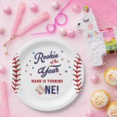 Rookie van het Jaar Honkbal Verjaardagsfeest Papieren Bordje (Feest)