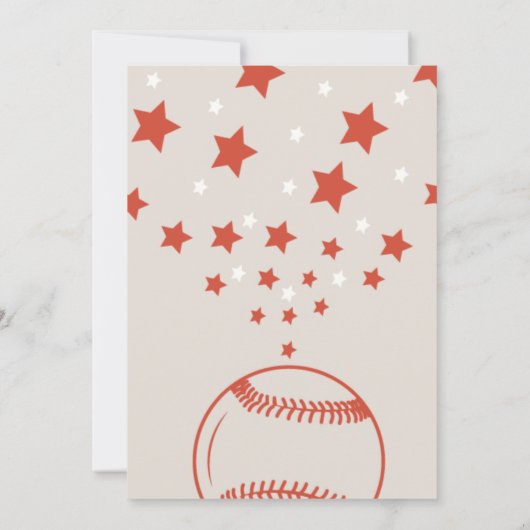 Rookie van het Jaar Honkbal Verjaardagsfeest Save The Date (Achterkant)