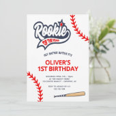 Rookie van het Jaar Jongen's 1e Verjaardag Kaart (Staand voorkant)