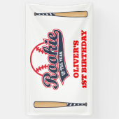 Rookie van het Jaar Kind 1e Verjaardag Spandoek (Verticaal)