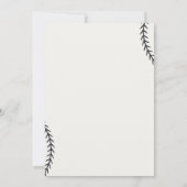 Rookie van het jaar Tweede verjaardag honkbalparti Kaart (Achterkant)