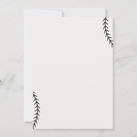 Rookie van het jaar Tweede verjaardag honkbalparti Kaart (Achterkant)