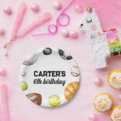 Rookie Year Sports Birthday Papieren Bordje (Feest)