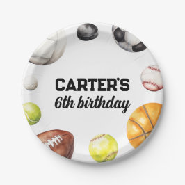 Rookie Year Sports Birthday Papieren Bordje