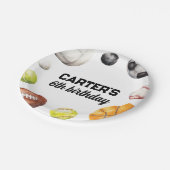 Rookie Year Sports Birthday Papieren Bordje (Gekanteld)