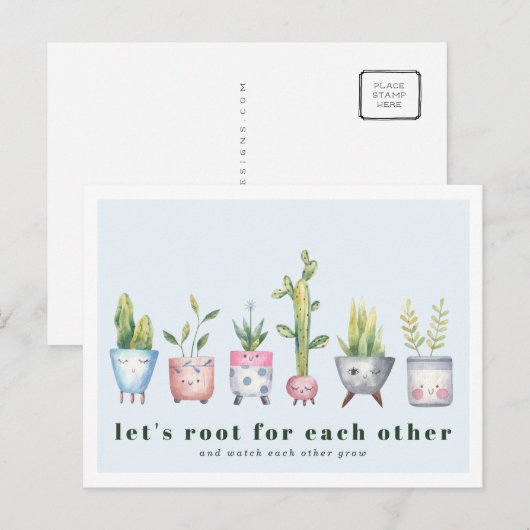 Rooking voor u | BRIEFKAART PLANTEN (Voorkant / Achterkant)