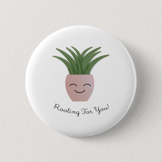 Rooking voor u Fern Ronde Button 5,7 Cm (Voorkant)