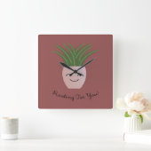 Rooking voor u Fern Vierkante Klok (Huis)