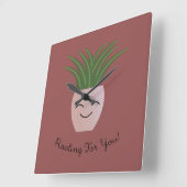 Rooking voor u Fern Vierkante Klok (Hoek)