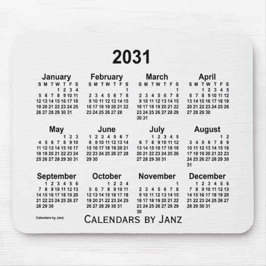 Rookkalender 2031: Muismat Janz (Voorkant)