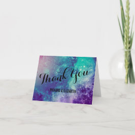 Rookkleurige Galaxy Trouw Verzendkaarten Bedankkaart