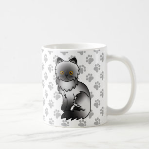 Rookkleurige Perzische Mopshond Tekening van een C Koffiemok