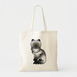 Rookkleurige Perzische Mopshond Tekening van een C Tote Bag