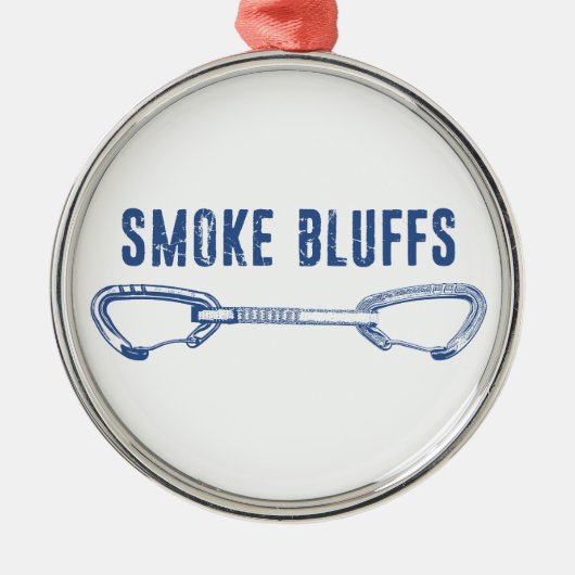 Rookklimmen Smoke Bluffs Quickdraw Metalen Ornament (Voorkant)