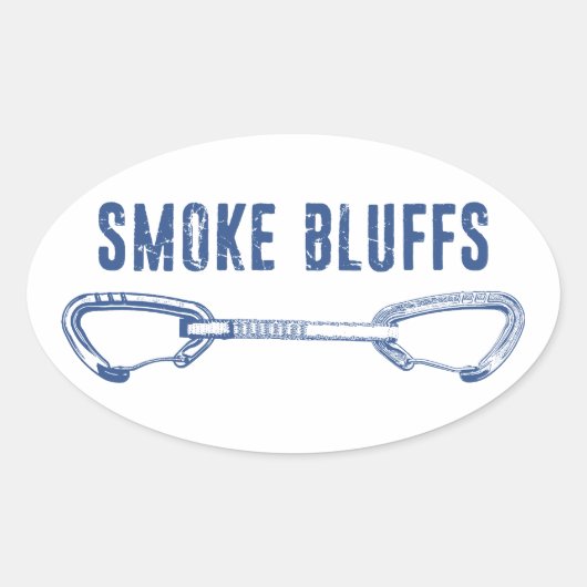 Rookklimmen Smoke Bluffs Quickdraw Ovale Sticker (Voorkant)