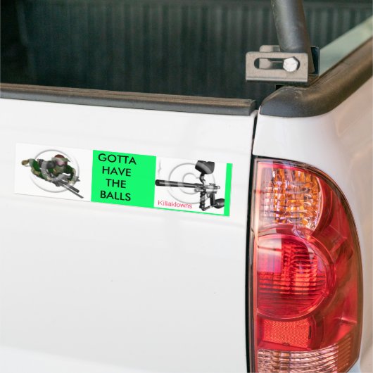Rookkoppen, schilderman, GOTTA HAVETH.. Bumpersticker (Op Truck)
