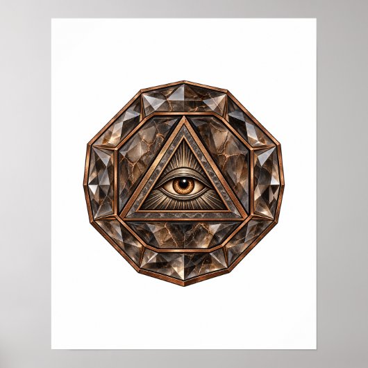 Rookkwarts Oog Poster (Voorkant)