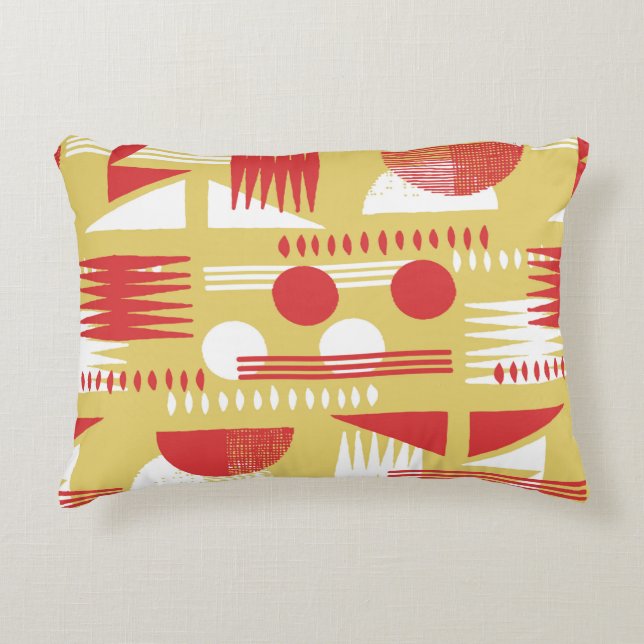 , rookloze abstracte, moderne geometrische stijl accent kussen (Voorkant)