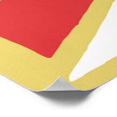 , rookloze abstracte, moderne geometrische stijl poster (Hoek)