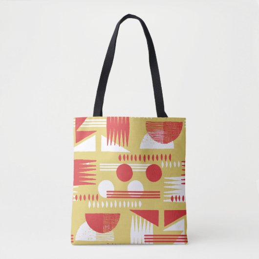 , rookloze abstracte, moderne geometrische stijl tote bag (Voorkant)