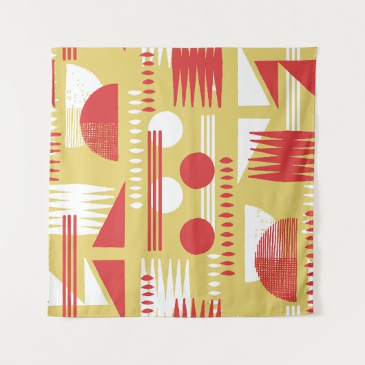 , rookloze abstracte, moderne geometrische stijl wandkleed (Voorkant (horizontaal))