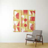 , rookloze abstracte, moderne geometrische stijl wandkleed (In Situ (horizontaal))