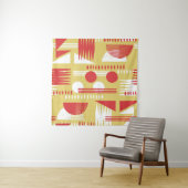 , rookloze abstracte, moderne geometrische stijl wandkleed (In situ)