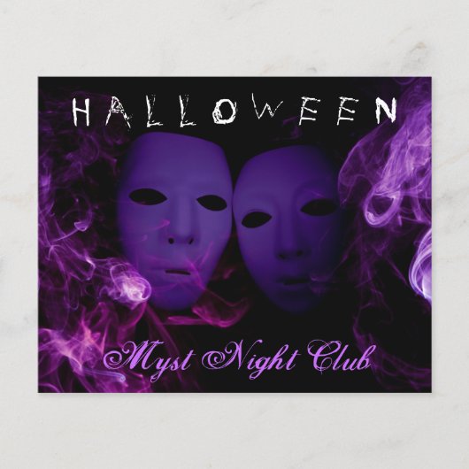 Rookmaskers Halloween Party Flyer (Voorkant)