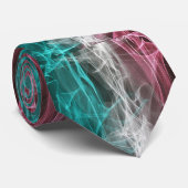 Rookpatroon met blauwe, witte, rode Franse vlag Stropdas (Opgerold)