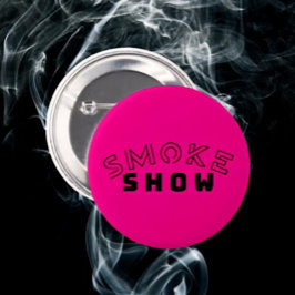 Rookshow Typografie Knop | Brutaal & Sassy Flair Ronde Button 5,7 Cm