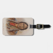 Rooksignalen: Lakota Indian Chief Sitting Bull Bagagelabel (Voorkant horizontaal)
