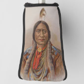 Rooksignalen: Lakota Indian Chief Sitting Bull Golfheadcover (Draai 90)