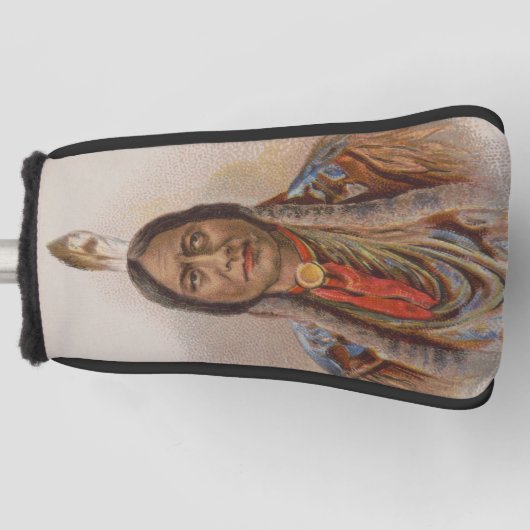 Rooksignalen: Lakota Indian Chief Sitting Bull Golfheadcover (Voorkant)