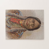 Rooksignalen: Lakota Indian Chief Sitting Bull Legpuzzel (Horizontaal)
