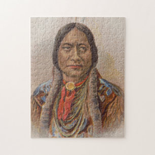 Rooksignalen: Lakota Indian Chief Sitting Bull Legpuzzel
