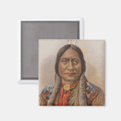 Rooksignalen: Lakota Indian Chief Sitting Bull Magneet (Voorkant / Achterkant)