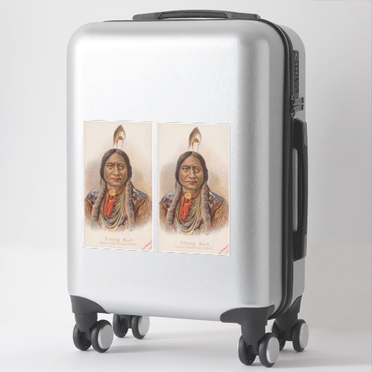 Rooksignalen: Lakota Indian Chief Sitting Bull Sticker (Koffer)