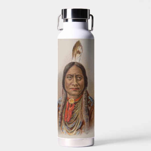 Rooksignalen: Lakota Indian Chief Sitting Bull Waterfles (Voorkant)