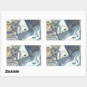 ROOKSKELETON, STICKERS VOOR DE CEMETERY SHEET Rec. (Vel)
