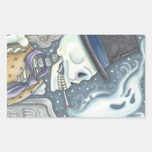 ROOKSKELETON, STICKERS VOOR DE CEMETERY SHEET Rec. (Voorkant)