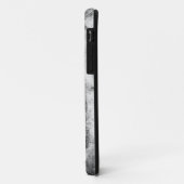 Rookstrepen zwart wit marmeren steenafwerking Case-Mate iPhone case (Achterkant/links)