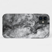 Rookstrepen zwart wit marmeren steenafwerking Case-Mate iPhone case (Achterkant (horizontaal))