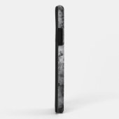 Rookstrepen zwart wit marmeren steenafwerking Case-Mate iPhone case (Achterkant/rechts)