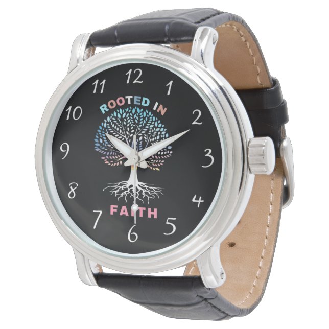 Rookt in Faith Tree Watch Horloge (Gekanteld)